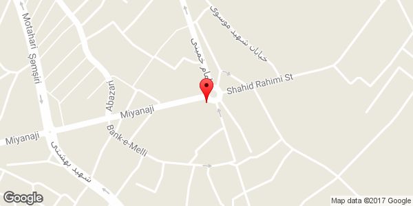 موقعیت میوه فروشی امینی روی نقشه