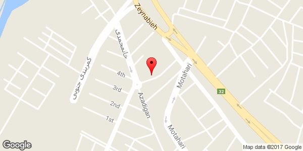 موقعیت اداره امور عشایر شهرستان میانه روی نقشه