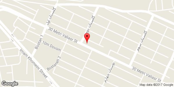 موقعیت تابلو فرش ولیعصر روی نقشه