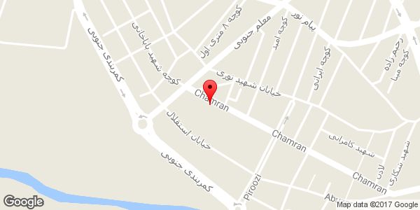 موقعیت دفتر فنی تاسیسات آقایی روی نقشه