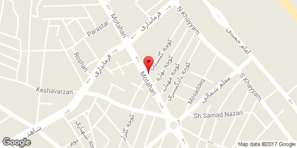 موقعیت لوازم خیاطی و نخ بافتنی شب تاب روی نقشه