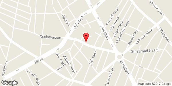 موقعیت فروشگاه لباس آوا روی نقشه