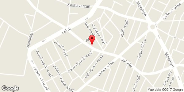 موقعیت سالن زیبایی اولدوز روی نقشه