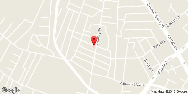 موقعیت سبزی خردکنی آزمون روی نقشه