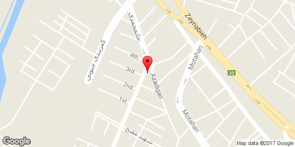 موقعیت فروشگاه لباس Red Sky روی نقشه