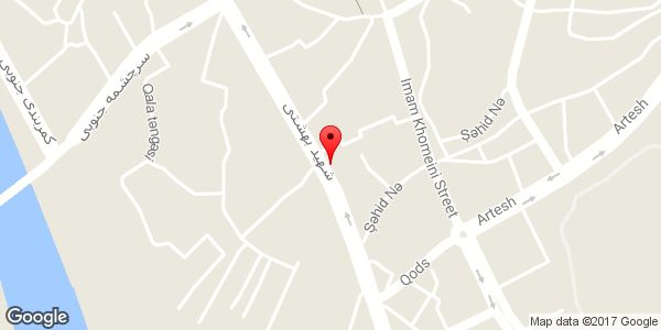 موقعیت تعمیرگاه مجاز شرکت تندرو سیکلت روی نقشه