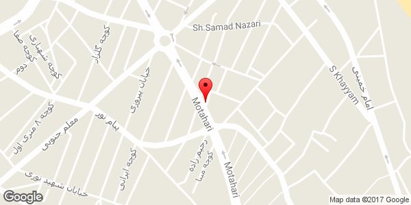 موقعیت آرایشی بهداشتی حیاط روی نقشه