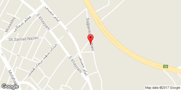 موقعیت اداره بیمه سلامت شهرستان میانه روی نقشه