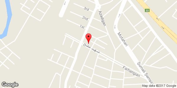 موقعیت فروشگاه شاطری روی نقشه