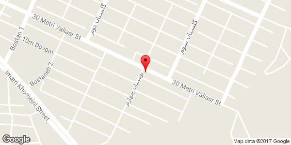 موقعیت خیاطی ترمه روی نقشه