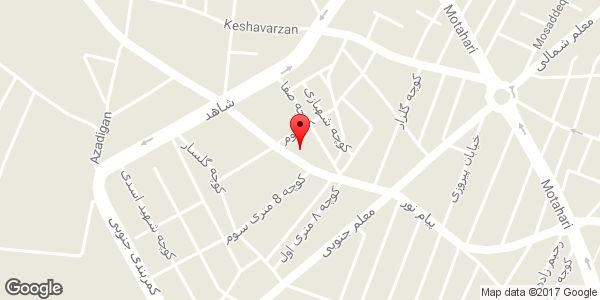 موقعیت خشک شویی ارشاد روی نقشه