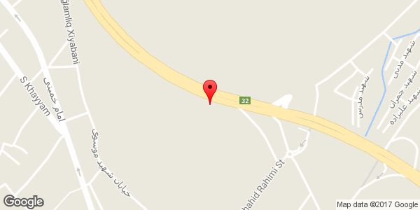 موقعیت کارگاه تراشکاری و فرز کاری کاظمی روی نقشه