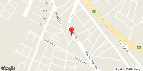 موقعیت نانوایی (سبوس دار) روی نقشه