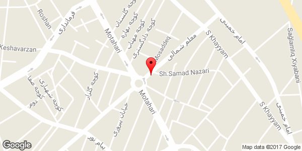 موقعیت کفش فروشی پلاریس روی نقشه