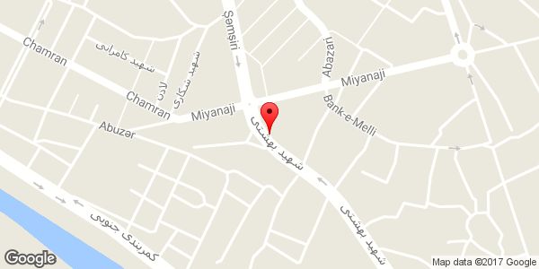 موقعیت فروشگاه رنگ میرزائی روی نقشه