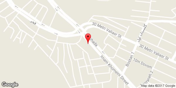 موقعیت تعمیرگاه مکانیکی تراکتور روی نقشه