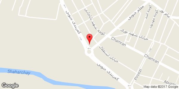 موقعیت فروشگاه رضایی روی نقشه