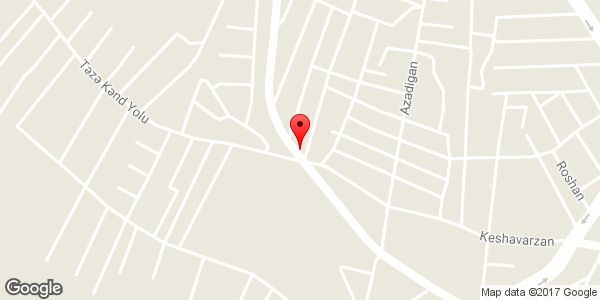 موقعیت پیرایش اهورا روی نقشه