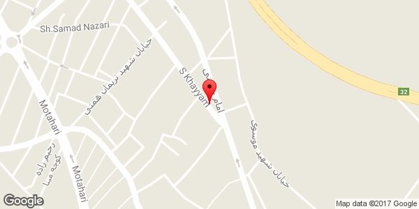 موقعیت سوپر مارکت و لبنیات فروشی روی نقشه