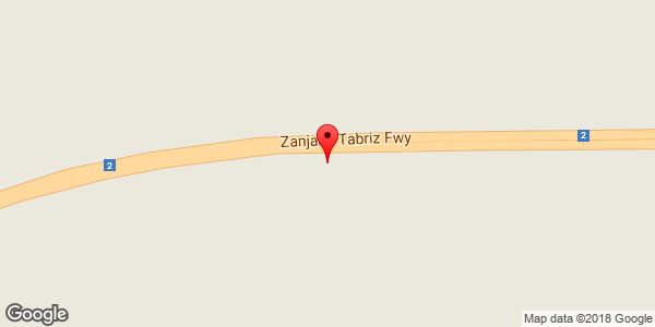 موقعیت آزاد راه زنجان-تبریز روی نقشه