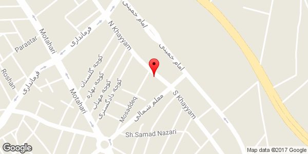 موقعیت فروشگاه لوازم تحریر کالج روی نقشه