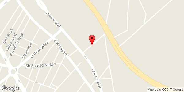 موقعیت دبیرستان دخترانه عفاف روی نقشه