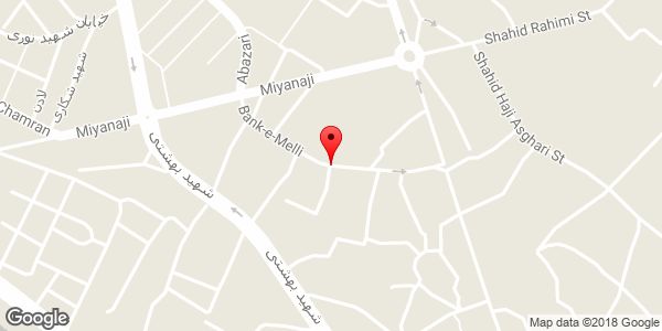 موقعیت خیابان بانک ملی روی نقشه