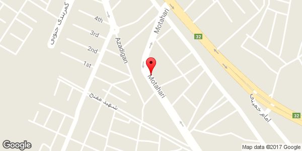 موقعیت تالار پذیرایی اطلس روی نقشه