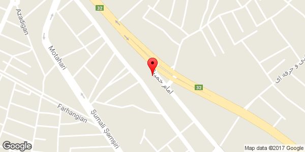 موقعیت جلوبندی و کمک فنر سازی پیمان روی نقشه