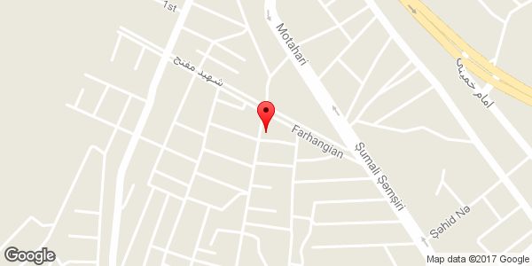 موقعیت کالای شیشه مسیبی روی نقشه