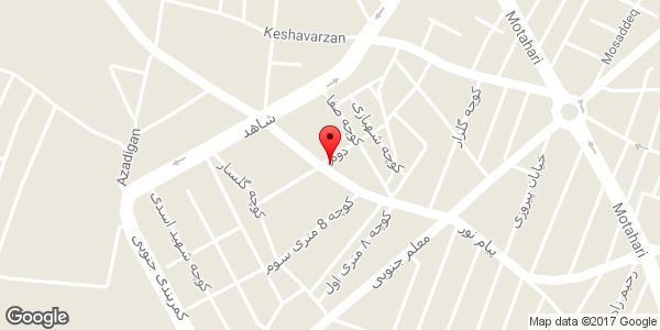 موقعیت دفتر فنی مهندسی آژند روی نقشه