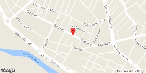 موقعیت املاک چمران روی نقشه