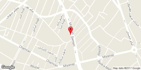 موقعیت لوازم خانگی لازمی روی نقشه