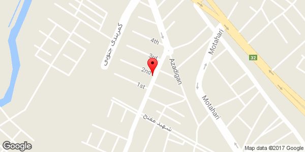 موقعیت دفتر مرکزی شرکت بهریز کار صبا روی نقشه