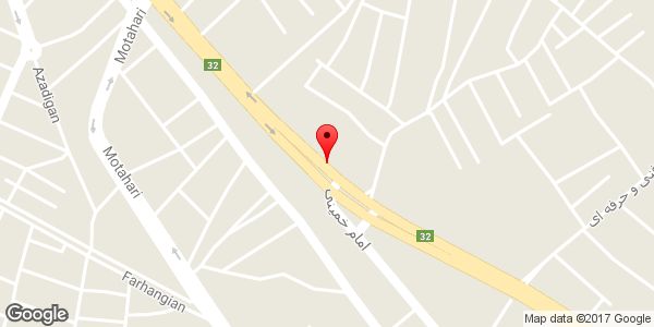 موقعیت تعمیرگاه مکانیکی آزاد روی نقشه