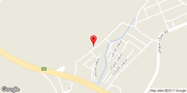 موقعیت سوپر لبنیاتی فرضی روی نقشه