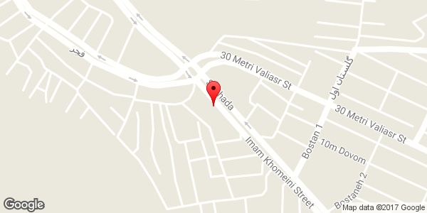 موقعیت جلوبندی و کمک فنر سازی سینا روی نقشه