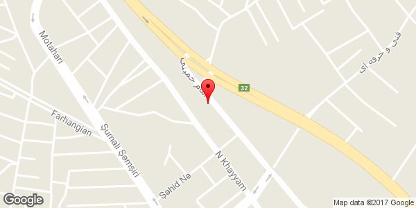 موقعیت تعمیرگاه موتور سیکلت روی نقشه