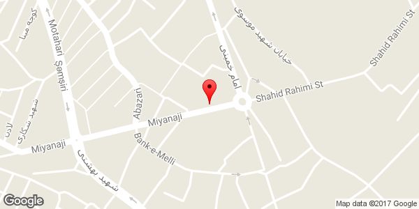 موقعیت فروشگاه لباس زنانه سلنا روی نقشه