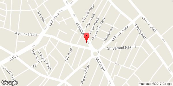 موقعیت آرایش شقایق روی نقشه