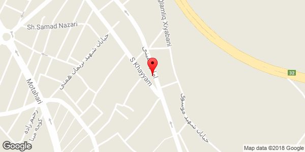 موقعیت سالن غذاخوری امیر روی نقشه