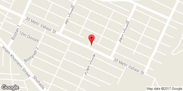 موقعیت فروشگاه گلستان روی نقشه