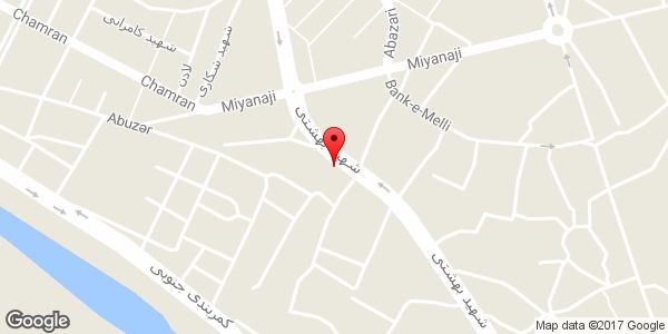 موقعیت پوشاک اللهیاری روی نقشه