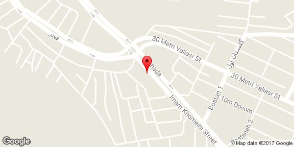 موقعیت صافکاری و شاسی کشی آرش روی نقشه