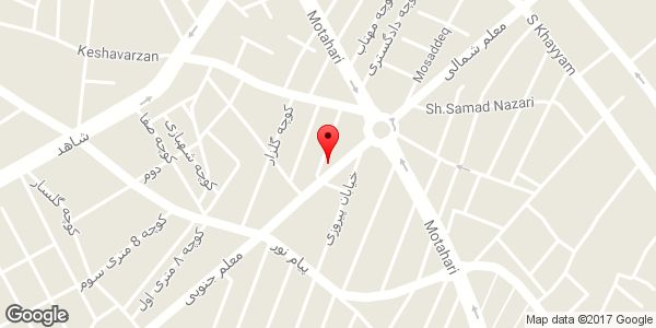 موقعیت آریشگاه و پیرایشگاه کمند روی نقشه