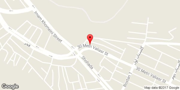 موقعیت خدمات کامپیوتری آرام روی نقشه