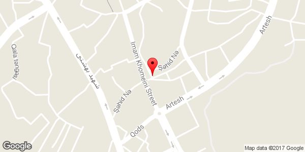 موقعیت سوپر مارکت میانجی روی نقشه