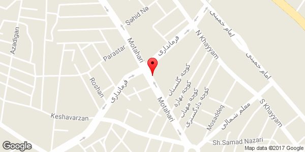 موقعیت پوشاک سالیان روی نقشه