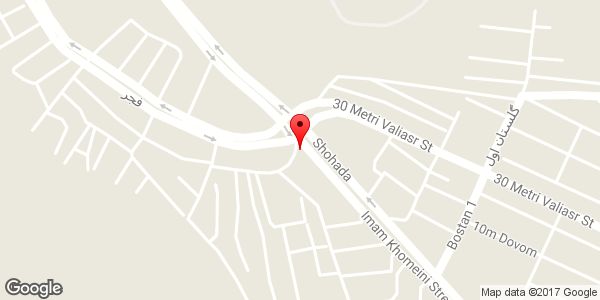 موقعیت صافکاری اتومبیل استا غلام روی نقشه