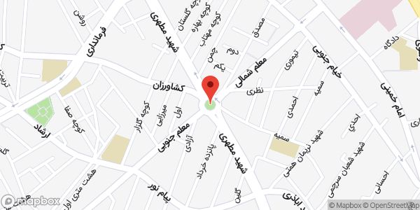 موقعیت میدان معلم روی نقشه